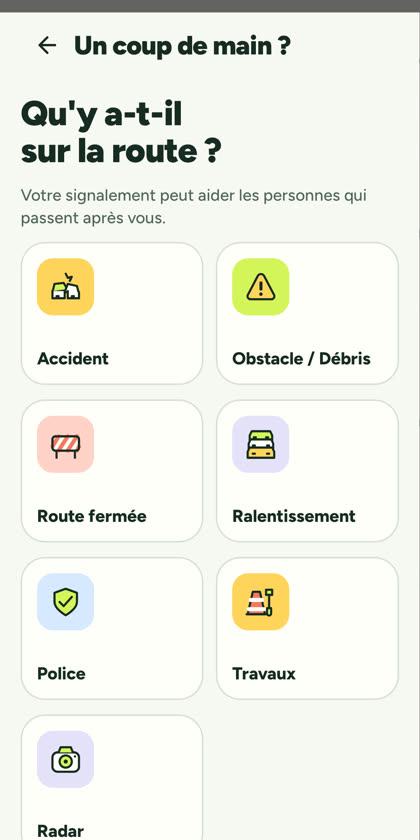 Capture de l'application Triq