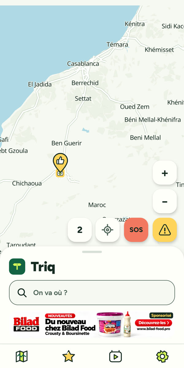 Triq app screen